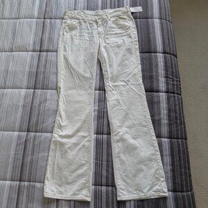 7 For All Mankind Corduroy Bootcut Jeans 31 x 34 pants stretch jeans off white